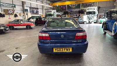 Lot 288 - 2003 VAUXHALL OMEGA ELITE V6 AUTO