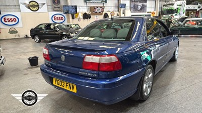 Lot 288 - 2003 VAUXHALL OMEGA ELITE V6 AUTO