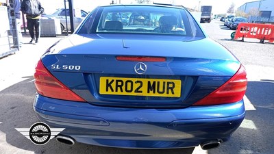Lot 654 - 2002 MERCEDES SL500 AUTO