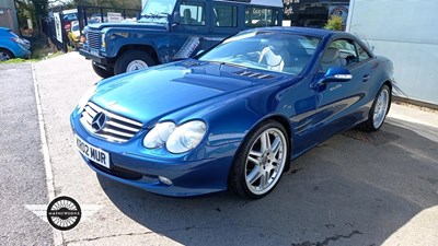 Lot 654 - 2002 MERCEDES SL500 AUTO