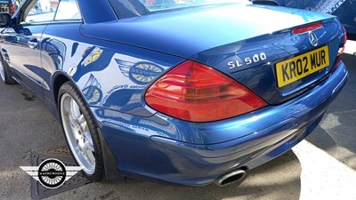 Lot 654 - 2002 MERCEDES SL500 AUTO