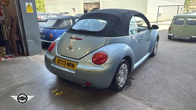 Lot 4 - 2003 VOLKSWAGEN BEETLE CABRIOLET