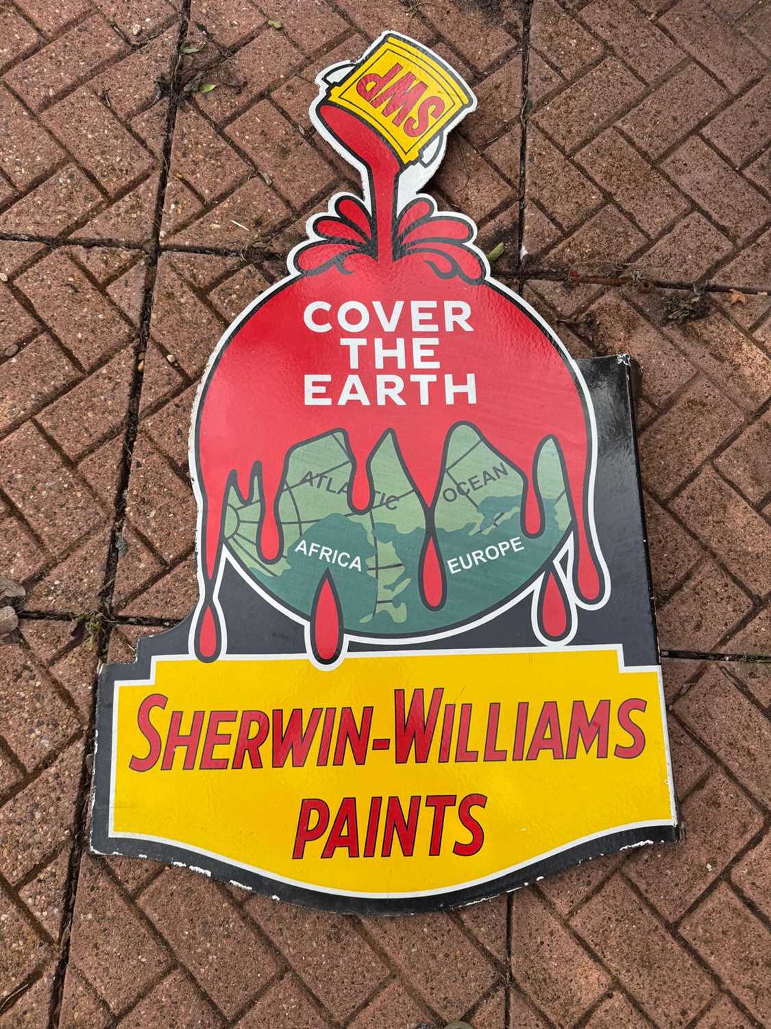 Lot 79 - SHERWIN-WILLIAMS PAINTS , DOUBLE SIDED SIGN 41" X 24"