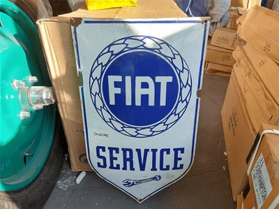 Lot 440 - FIAT SERVICE SIGN