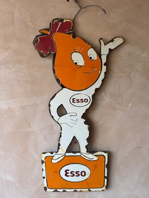 Lot 187 - MRS DRIP ESSO ENAMEL SIGN 30" x 12"