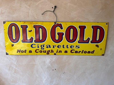 Lot 205 - OLD GOLD CIGARETTES 36" X 12"