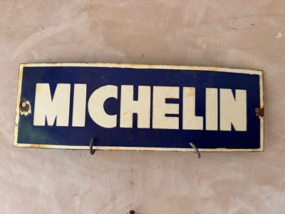 Lot 481 - MICHELIN ENAMEL SIGN 12" X 4"