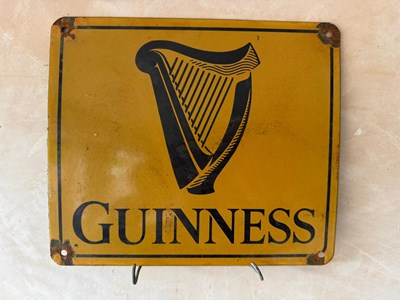 Lot 509 - GUINNESS ENAMEL SIGN 11" X 9.5"