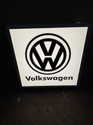 Lot 775 - VOLKSWAGEN LIGHT UP SIGN 24" X 24"