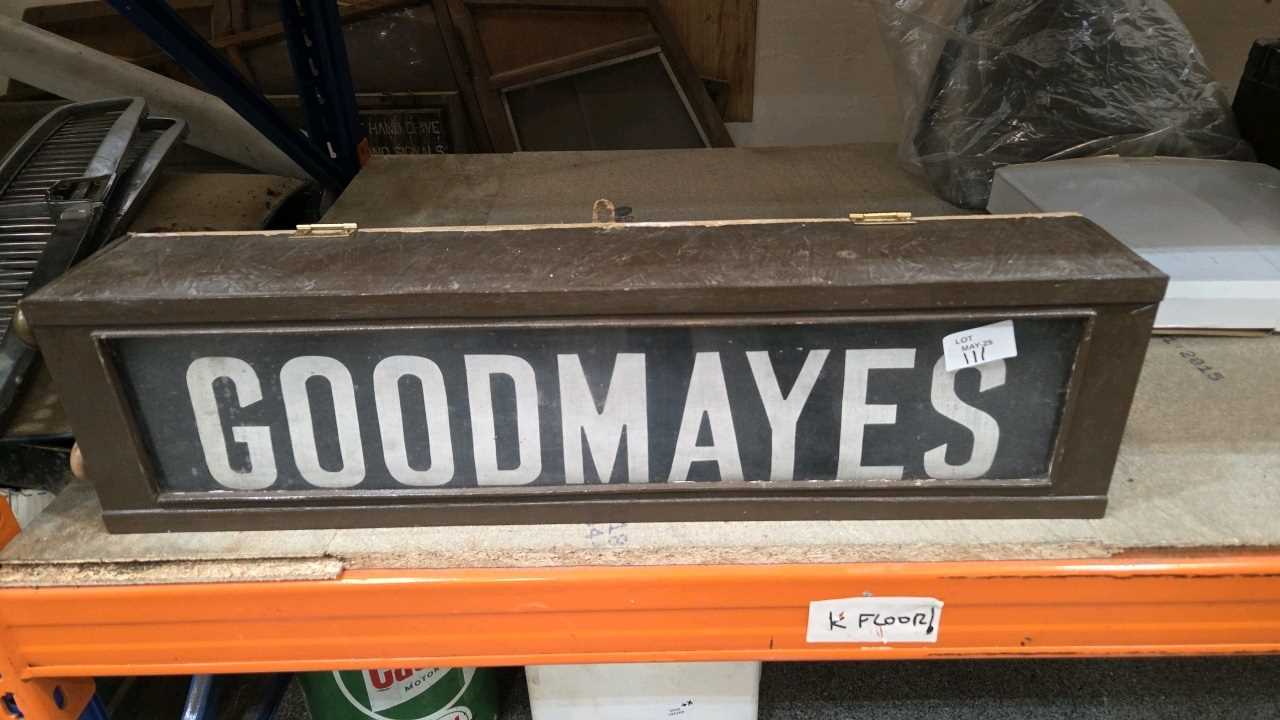Lot 111 - OLD TROLLY BUS STREET SIGN