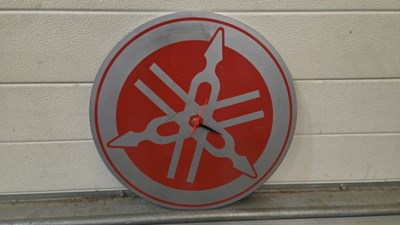 Lot 591 - YAMAHA TUNING FORK CLOCK 15" DIA