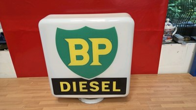 Lot 301 - BP DIESEL GLASS PETROL PUMP GLOBE