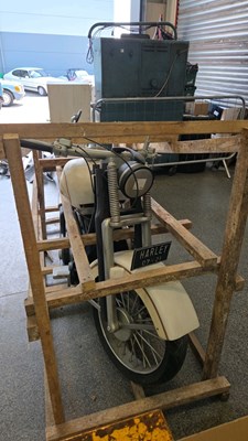 Lot 119 - SOLID WOOD FULL SIZE HARLEY DAVIDSON