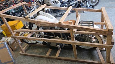 Lot 119 - SOLID WOOD FULL SIZE HARLEY DAVIDSON