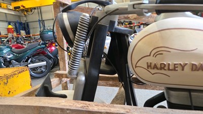 Lot 119 - SOLID WOOD FULL SIZE HARLEY DAVIDSON