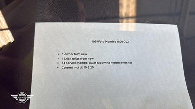 Lot 456 - 1997 FORD MONDEO GLX