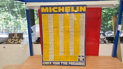 Lot 235 - MICHELIN TYRE PRESSURE SIGN