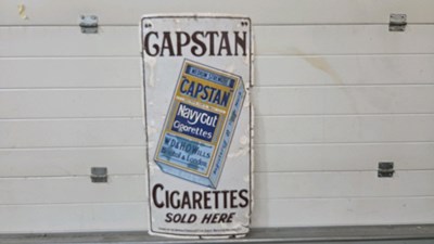 Lot 275 - CAPSTAN CIGARETTES ENAMEL SIGN 36" X 18"