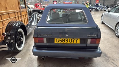 Lot 622 - 1990 VOLKSWAGEN GOLF CLIPPER CABRIO