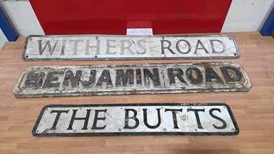 Lot 889 - SELECTION OF CAST & ALLY STREET SIGNS