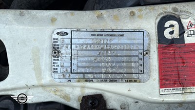 Lot 540 - 1986 FORD SIERRA XR4X4