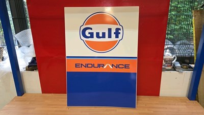 Lot 17 - GULF PETROL STATION SIGN 29" X 21"
