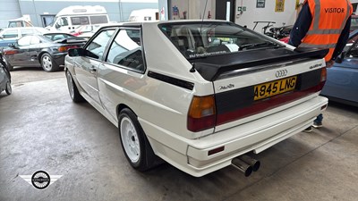 Lot 282 - 1984 AUDI QUATTRO RHD