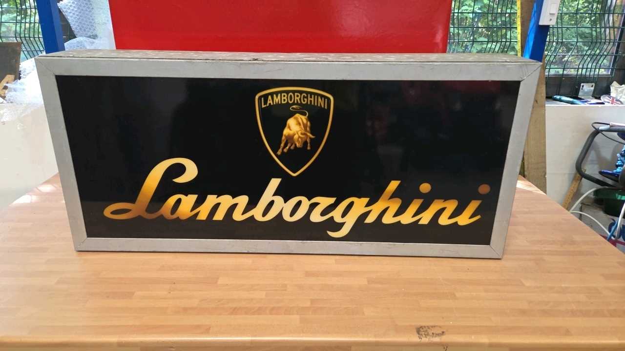 Lot 337 - LAMBORGHINI LIGHT UP SIGN
