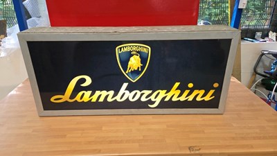 Lot 337 - LAMBORGHINI LIGHT UP SIGN