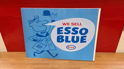Lot 75 - WE SELL ESSO BLUE , DOUBLE SIDED SIGN 23" X 16"