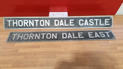 Lot 281 - PAIR OF ALUMINIUM SIGNS