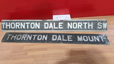 Lot 467 - PAIR OF ALUMINIUM SIGNS