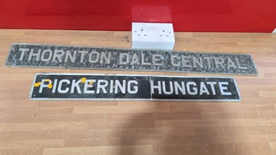 Lot 763 - PAIR OF ALUMINIUM SIGNS