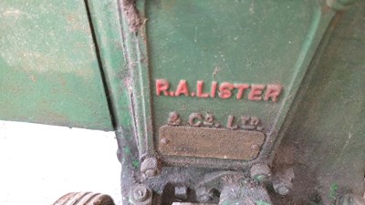 Lot 881 - LISTER DH4 STATIONARY ENGINE + LONCIN DIESEL GENERATOR LC3800DC