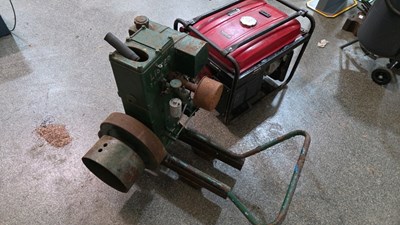 Lot 881 - LISTER DH4 STATIONARY ENGINE + LONCIN DIESEL GENERATOR LC3800DC
