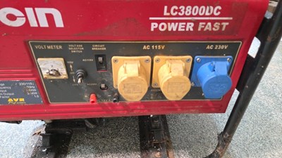 Lot 881 - LISTER DH4 STATIONARY ENGINE + LONCIN DIESEL GENERATOR LC3800DC
