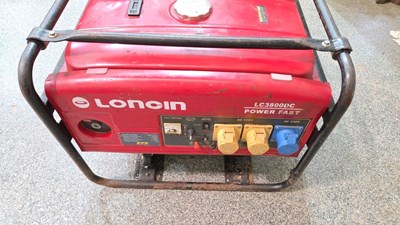 Lot 881 - LISTER DH4 STATIONARY ENGINE + LONCIN DIESEL GENERATOR LC3800DC