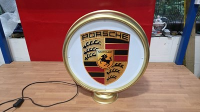 Lot 273 - PORSCHE , DOUBLE SIDED LIGHT UP SIGN