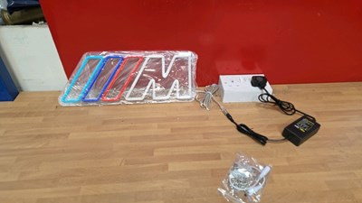 Lot 649 - NEON BMW M SPORT LIGHT UP SIGN 16" X 6"