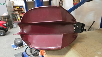 Lot 427 - 1950/60'S FLYING SQUIRREL SCOTT PETROL TANK