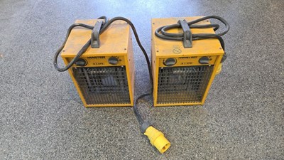 Lot 803 - PAIR OF MASTER 110V HEATERS