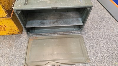 Lot 547 - 3X STEEL STORAGE BOXES