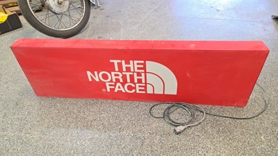 Lot 771 - THE NORTH FACE LIGHT UP SIGN 47" X 14"