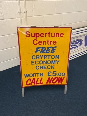 Lot 341 - KRYPTON TUNING ORIGINAL METAL PAINTED ‘A’ FRAME- DOUBLE SIDE