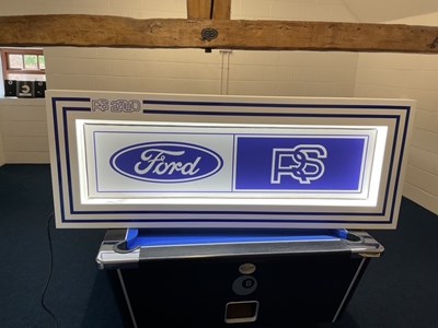 Lot 197 - LARGE ILLUMINATED RS FORD SIGN