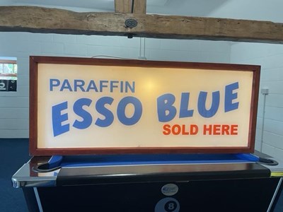 Lot 449 - LARGE ILLUMINATED ESSO BLUE SIGN