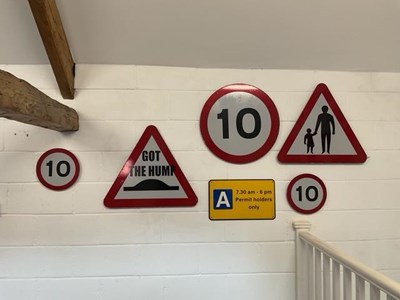 Lot 409 - JOB LOT ROAD TRAFFIC SIGNS