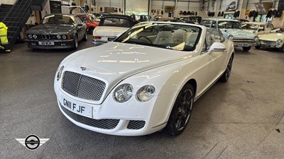 Lot 608 - 2011 BENTLEY CONTINENTAL GTC AUTO