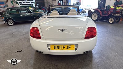 Lot 608 - 2011 BENTLEY CONTINENTAL GTC AUTO