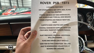 Lot 664 - 1973 ROVER 3.5 LITRE AUTO